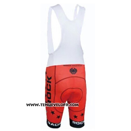 2015 Maillot Ciclismo Rock Racing Noir et Orange Manches Courtes et Cuissard